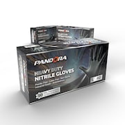 Pandora Nitrile Disposable Gloves, Black, 10 MIL, SIZE L, PK 40 HM2021831003-BK-L